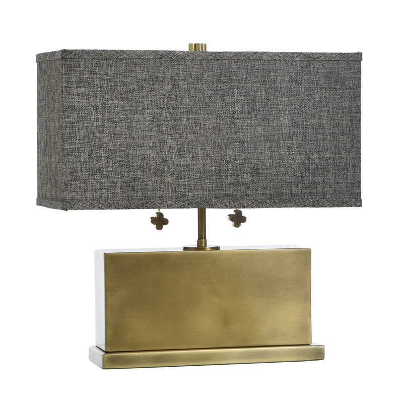 Lampe de table Tamara Day for Stylecraft Eleanora, Laiton poli, Brun foncé