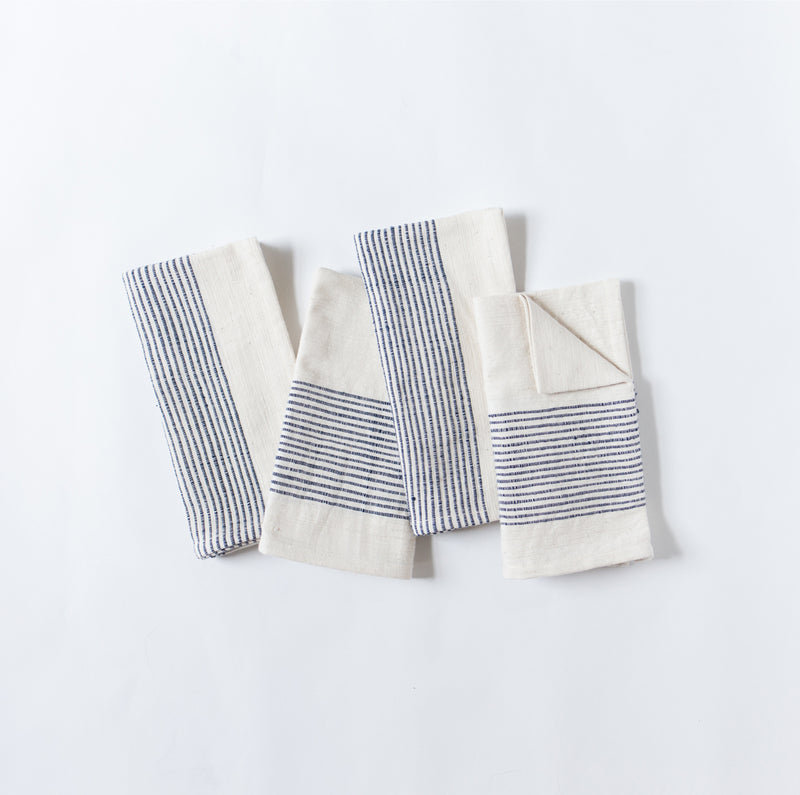 Riviera Cotton Napkins - Set of 4, Blue