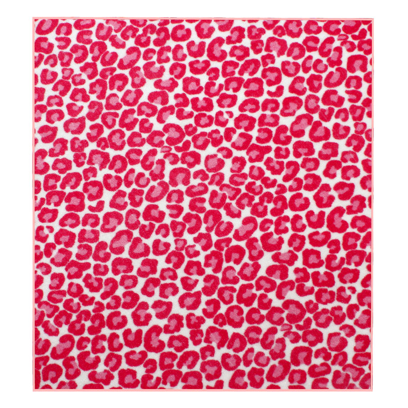 Tapis imprimé animal - guépard suspendu, Carré 2 pi x 2 pi