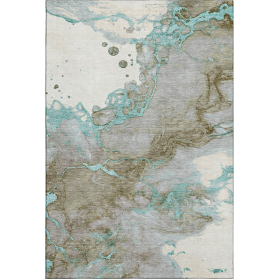 Premium Machine Washable Mayfield Abstract Rug