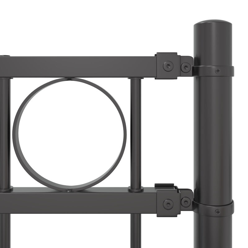 170cm H x 170cm W Powder-Coated Steel Border Fencing