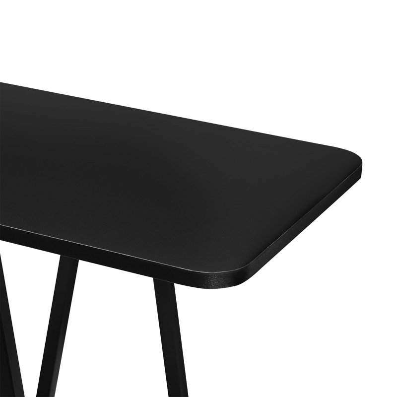 Buffet moderne avec 2 tablettes noires 47,24 "Modern, Noir