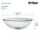 Glass Circular Vessel Bathroom Sink