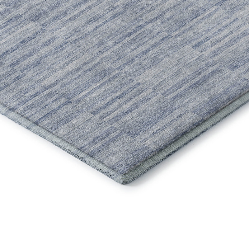Tapis de qualité supérieure lavable à la machine Prisco Sky, Rectangulaire 3 pi x 5 pi