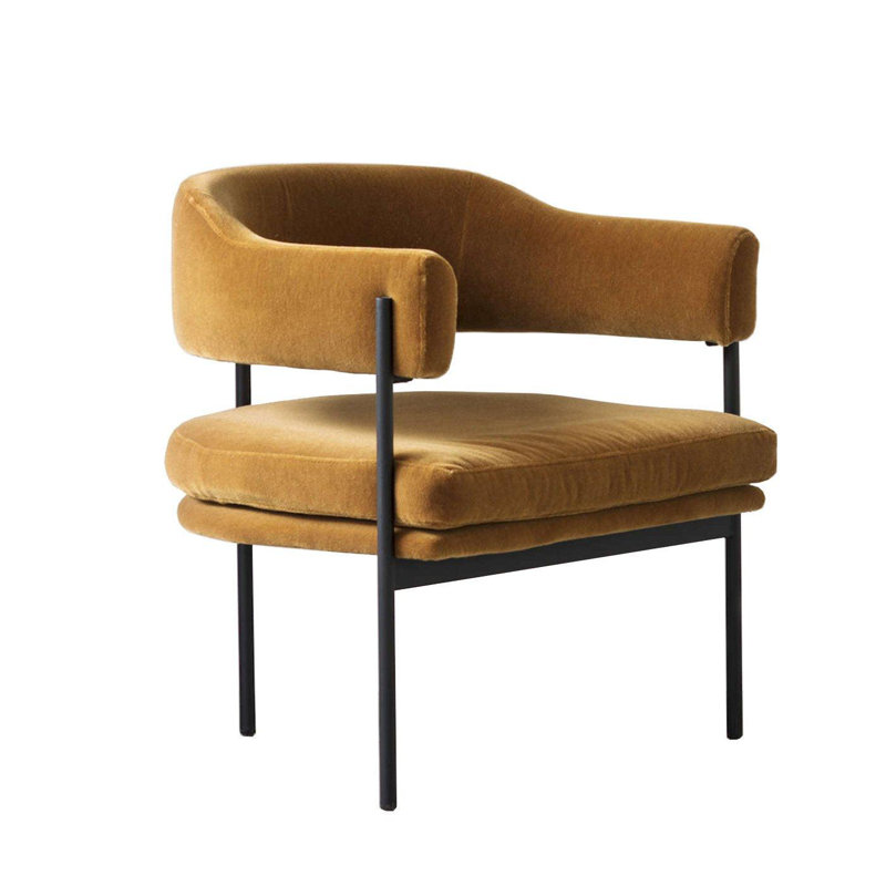 Darice Modernist Velvet Arm Chair