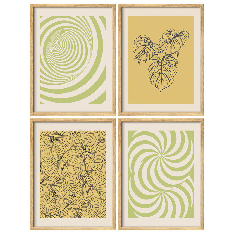 «Modern Monstera Leaf, H 14 po x l 11 po, Naturel