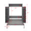 Lit escamotable double avec tablettes et DEL