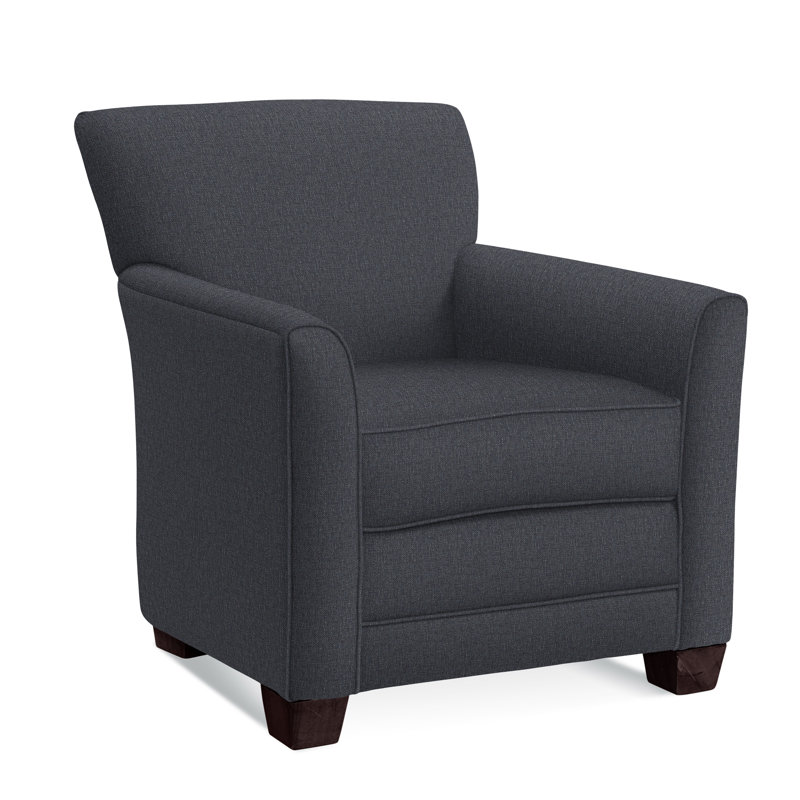 Buckley Armchair, Java Finish, Snow Crypton Performance; 0884-91