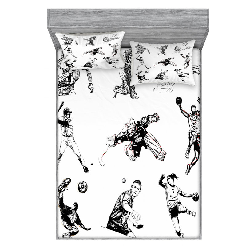 Microfiber Sheet Set, Full Sheet Set with Fitted Sheet