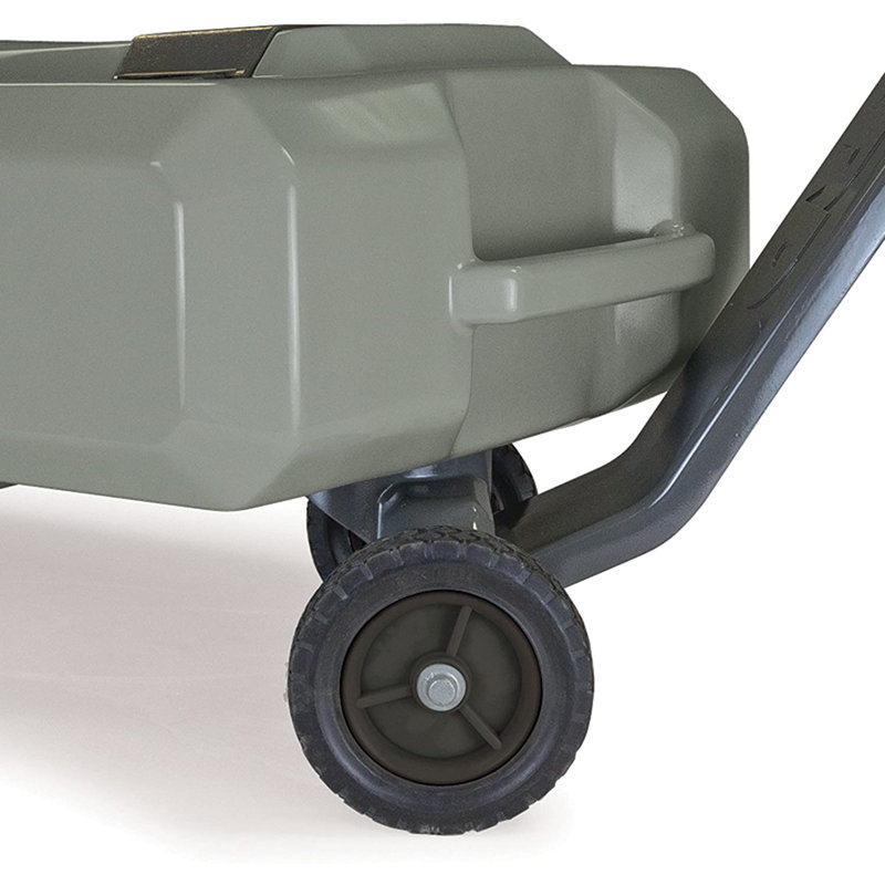 Plastic Manual Lift Kitchen Trash Can - 27 Gallons