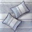 Ensemble d'édredon 7 pièces jacquard bleu marine