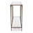 Serse 42'' Glass Top Console Table