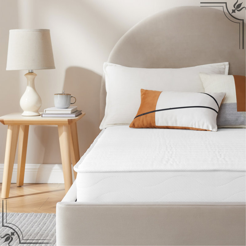 Matelas à ressorts mi-ferme de 6 pouces de fermeté moyenne pour un confort optimal et un sommeil équilibré dans les chambres de démarrage Stable Comfortable