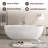 71'' Acrylic Freestanding Bathtub Freestanding Soaking Tub