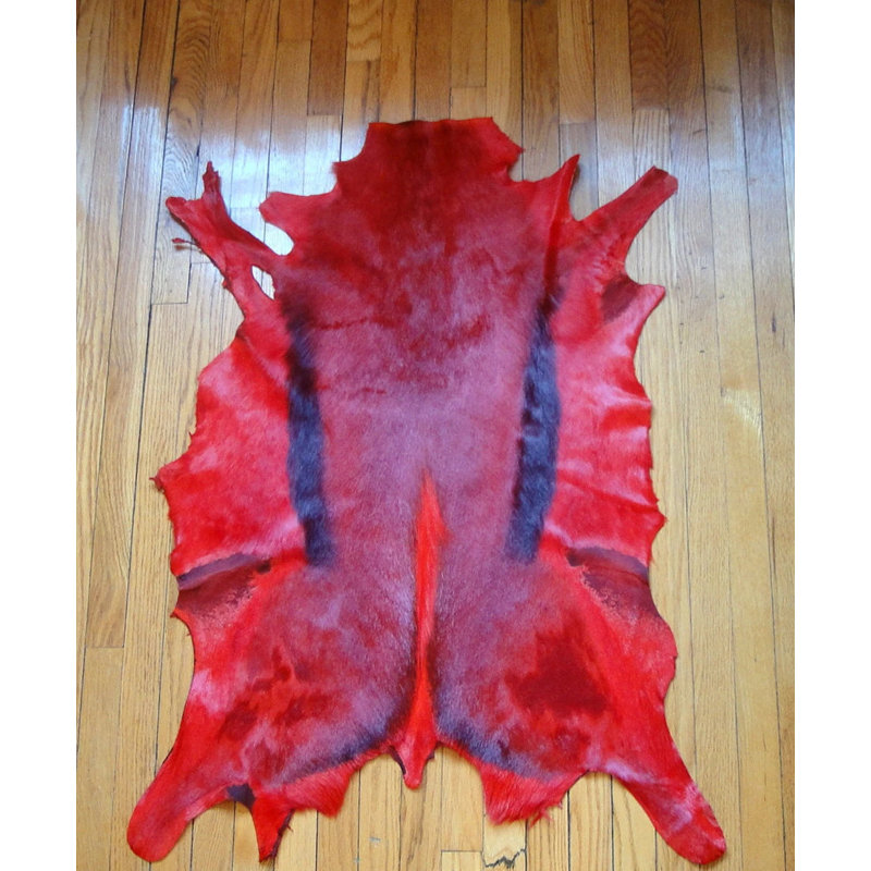 Dyed Red Springbok Skin