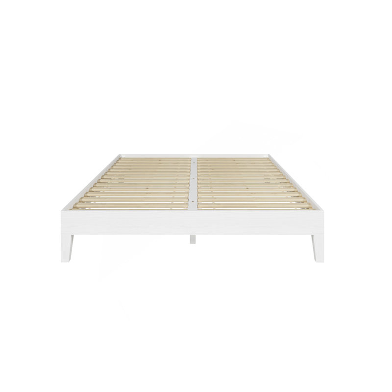 Grand lit plateforme - blanc