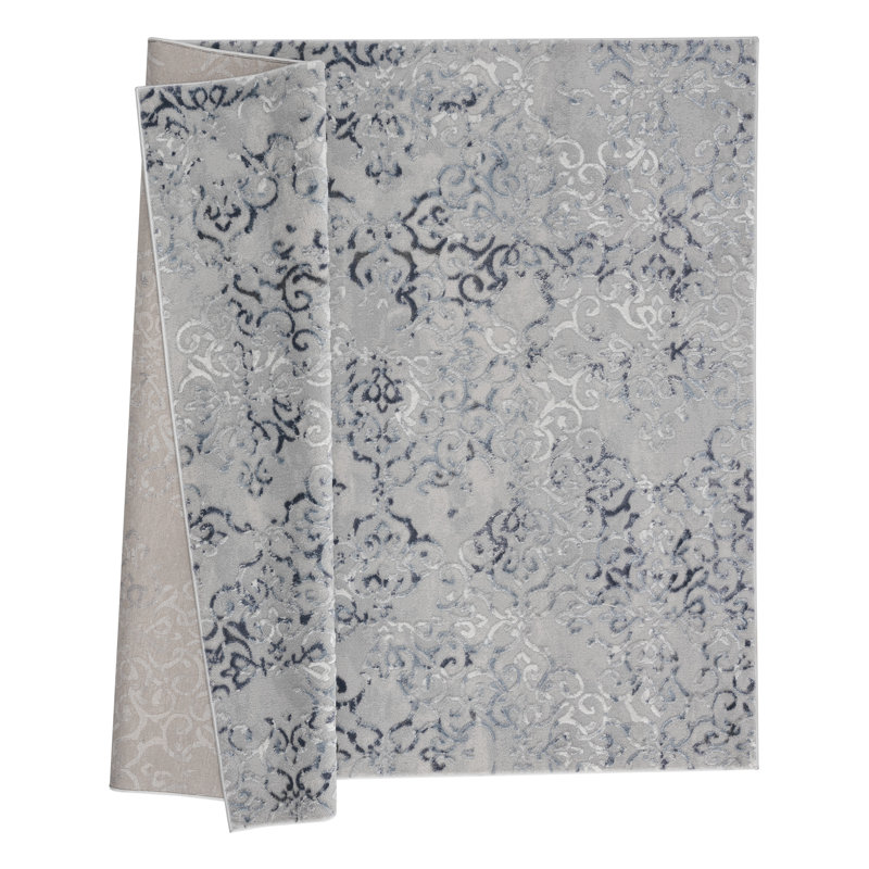 Tapis gris Askov, Rectangle 1 pi 11 po x 3 pi