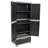 Lockable Storage Cabinet with 3 Adjustable Shelves and Bottom Drawer - Gray