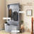 38" 3-In-1 Entryway Hall Tree With Storage Bench, Coat Rack With Four Hooks And Shoe Storage-1318395476