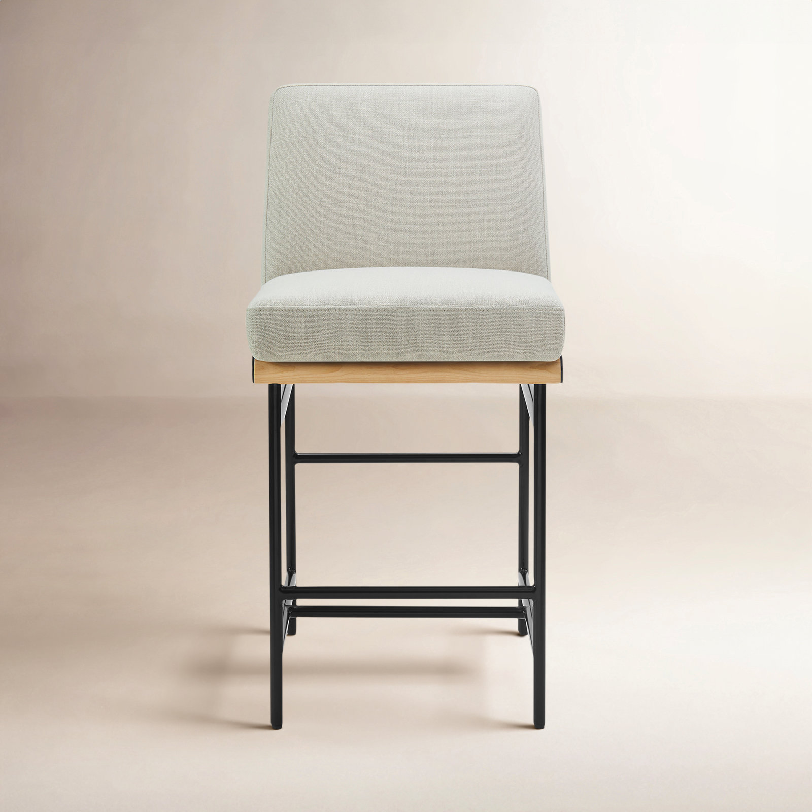 Baltz 26" Counter Stool, Effie Linen Performance Linen