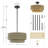 Guthridge 3 - Light Dimmable Chandelier