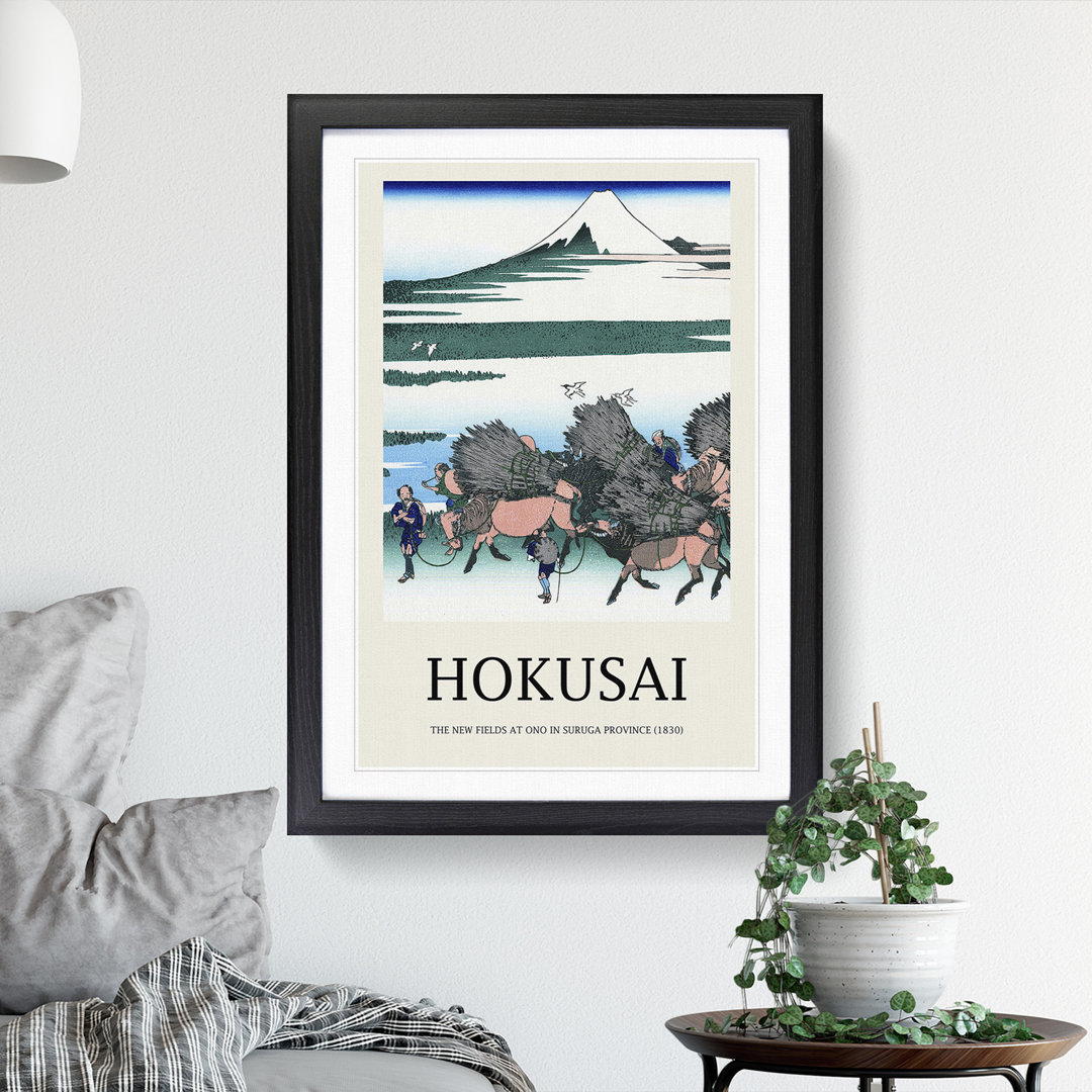 Ono Shindon in the Suraga Province by Katsushika Hokusai - Picture Frame Painting