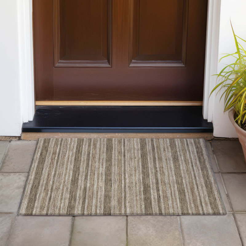 Tapis intérieur / extérieur avec envers antidérapant Lovell, Rectangle 1 pi 8 po x 2 pi 6 po