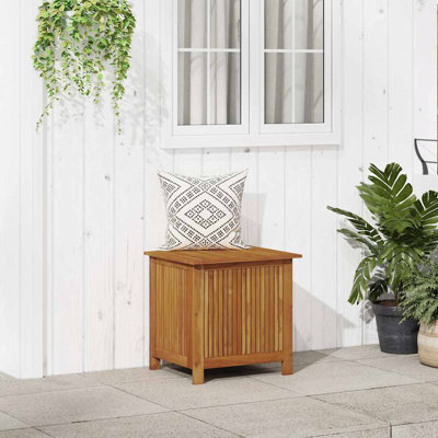 Distefano vidaXL Outdoor Storage Box, Deck Box, Solid Acacia Wood by Rosecliff Heights