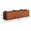 Jardinière en acier Corten-20569371