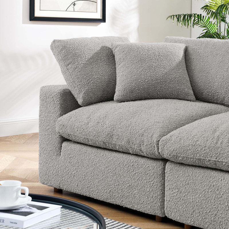 Causeuse Commix, Boucle gris clair