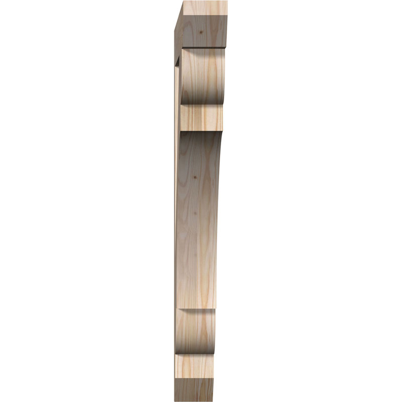 Support en bois / corbeau, Douglas (lisse), H 34 po x l 3,5 po x P 30 po