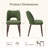 Modern Upholstered Dining Chair with Solid Wood Legs-1504118470