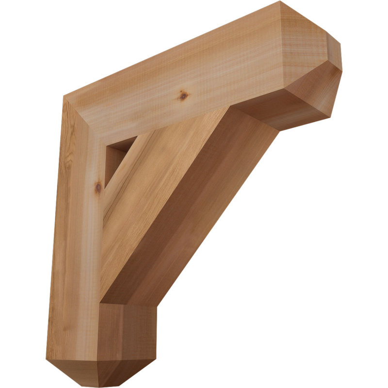 Support pour artisan traditionnel, H 24 po x l 5,5 po x P 24 po, Cèdre rouge de l'Ouest (lisse)