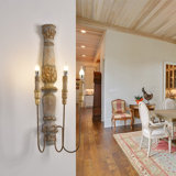 Medway Wood Candle Wall Light