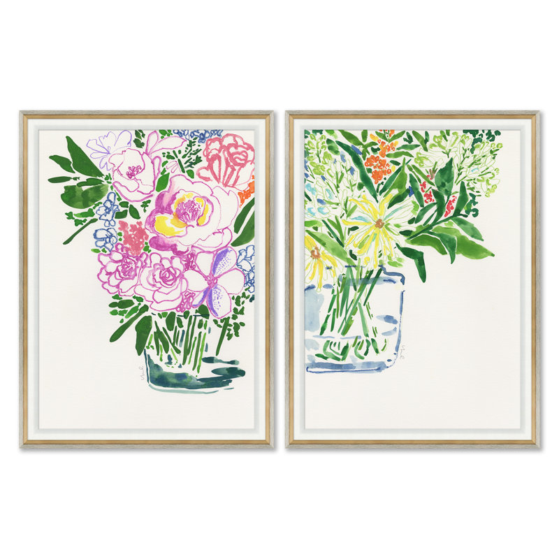 Aquarelle I & II Painting
