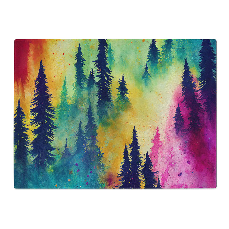 Summer Forest Colours Vol.3  Glass Chopping Board