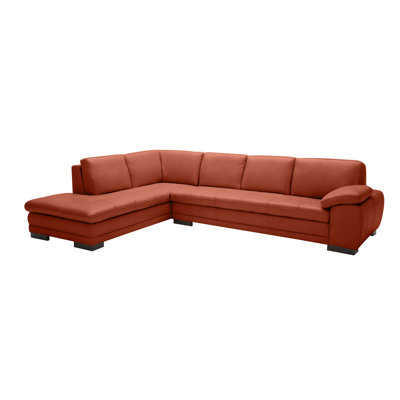 Nottingham 2 - Piece Slipcovered Leather Sectional -  The Classy Home, 498128