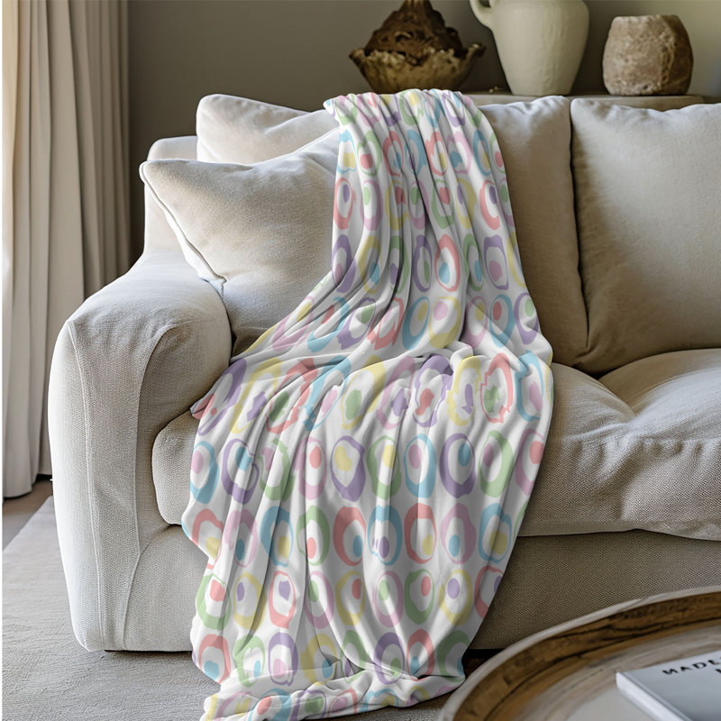 Rainbow Hues - 1 pièce Sherpa Premium, Grand lit