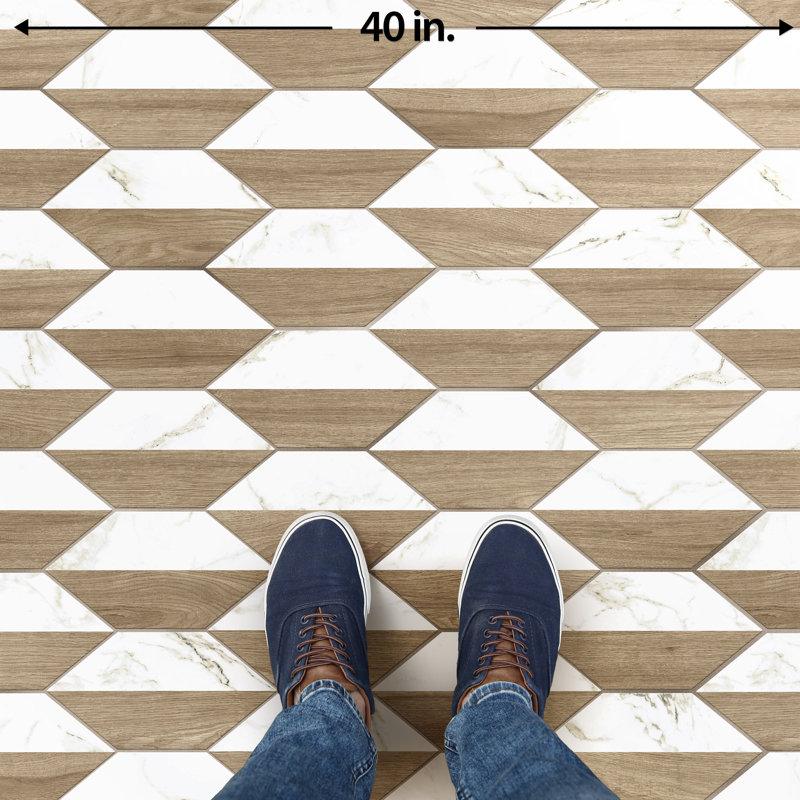 Llama Kayak 6-1/2 In. X 12-1/2 In. Porcelain Floor And Wall Tile