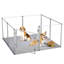 Enclos transparent pour animaux en acrylique avec cadre en aluminium anti-oxydant, 8 panneaux-108403953