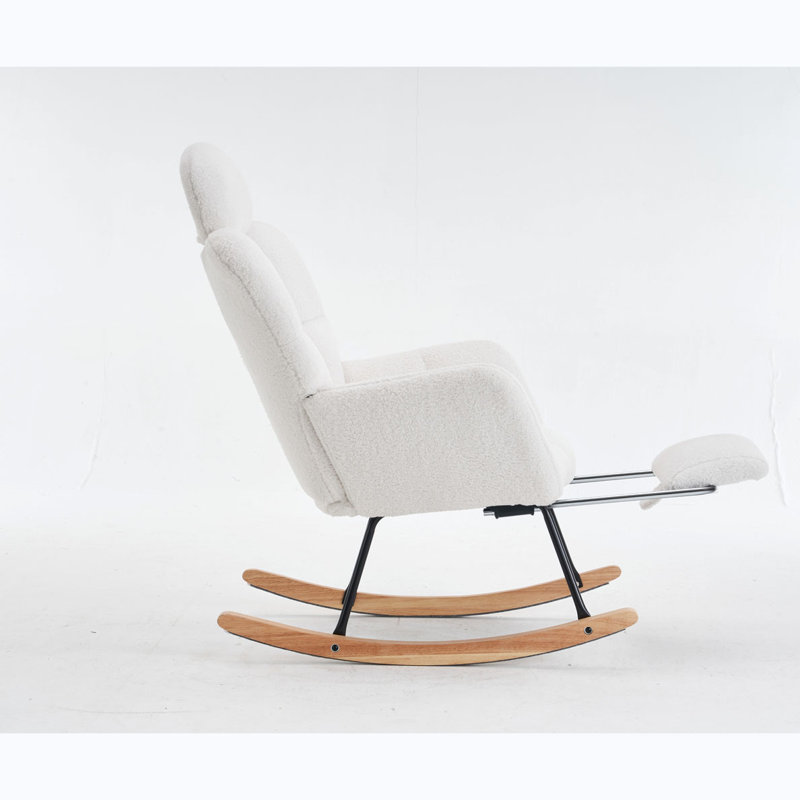 Chaise berçante Teddy, Ivoire ivoire