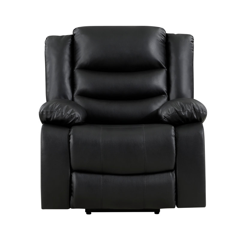 Rauno Faux Leather Lift Assist Power Recliner, Black