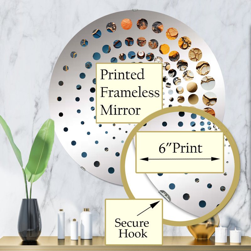 Eura Circle Mirror, 31.4" x 31.4"