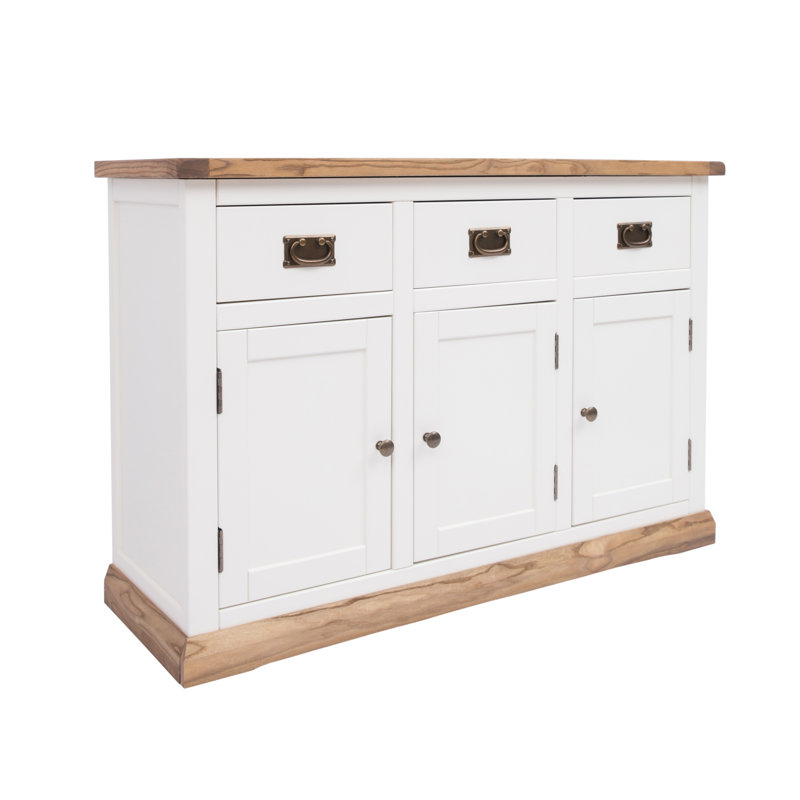 Corda 120cm Sideboard, White/Brown