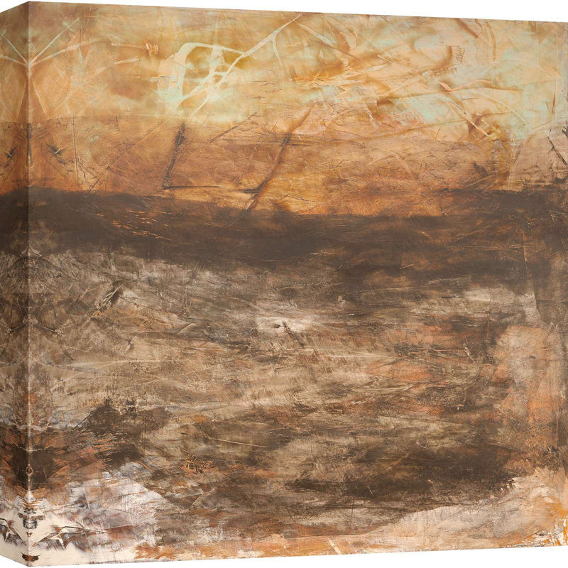 Abstract Painting: Horizon Of Light VI - Wrapped Canvas Print, 90cm H x 90cm W
