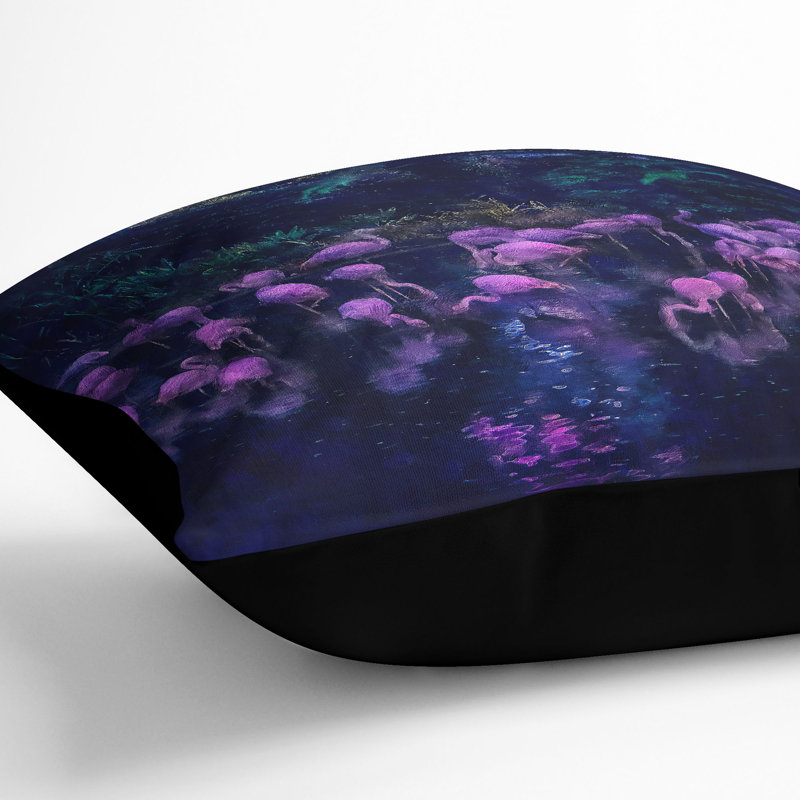 Square Throw Cushion, 55cm H x 55cm W x 20cm D, Black