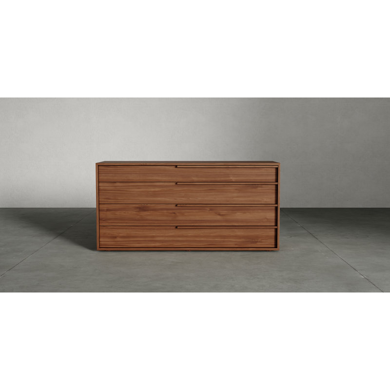 Jane 4 Drawer Dresser, Walnut