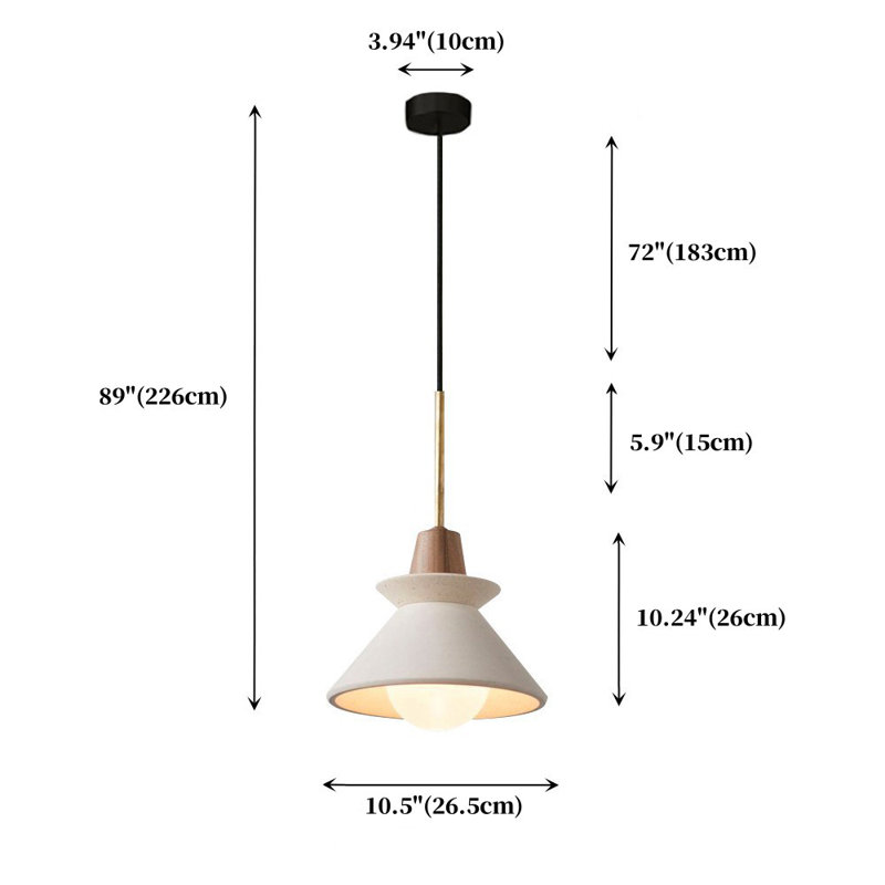 Luminaire suspendu noir 1 lumière