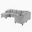 Canapé modulaire moderne en forme de U avec commodités intégrées, idéal pour une détente confortable et un divertissement dans les espaces de vie-1241663677