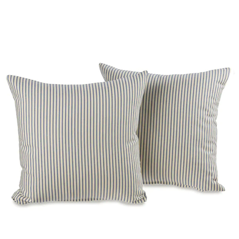 Striped Reversible Throw Pillow, Beige, 20" H x 20" H